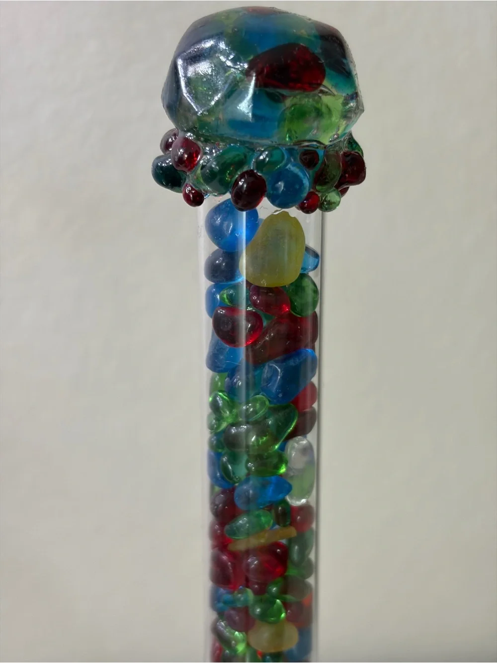 Multicolor Glass Bead Paper Towel Holder - Decorative Home Accent